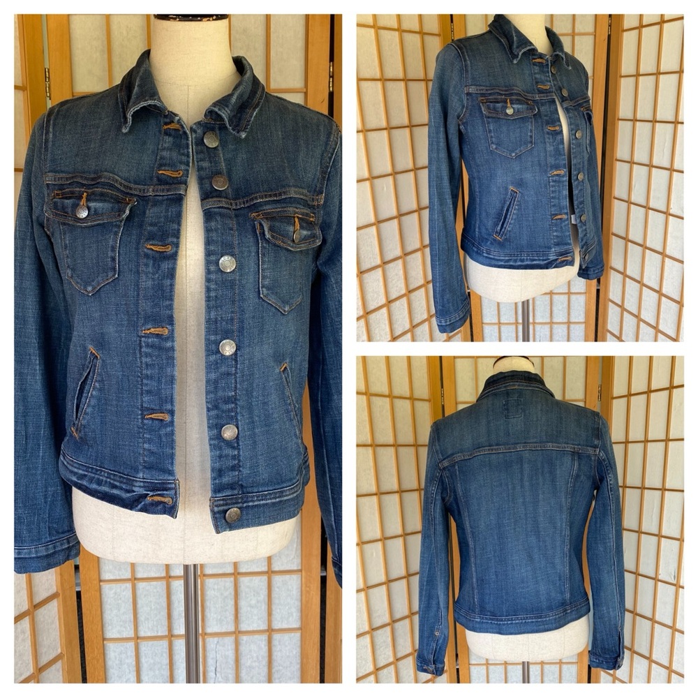 J Crew Blue Denim Jean Jacket SZ S